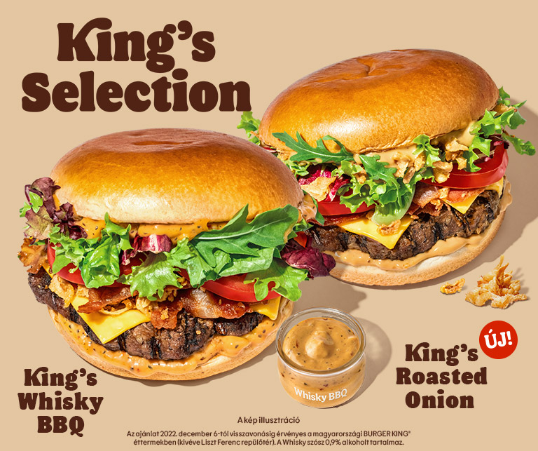 King's Whiskey BBQ és King's Roasted Onion